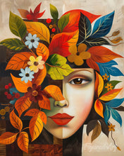 Load image into Gallery viewer, Diamond Painting - Picasso-Inspired Fall Flora Face