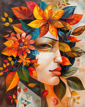 Load image into Gallery viewer, Diamond Painting - Picasso-Inspired Fall Leaf Mask