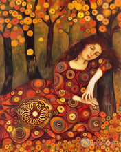 Load image into Gallery viewer, Diamond Painting - Klimt-Inspired Fall Lady