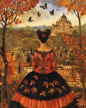 Load image into Gallery viewer, Diamond Painting - Frida Kahlo-Inspired Fall Lady