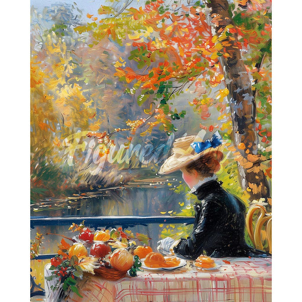 Diamond Painting - Renoir-Inspired Fall Lady