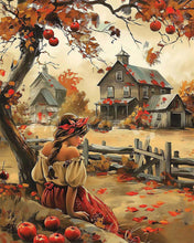 Load image into Gallery viewer, Diamond Painting - Vintage Country Girl in Fall