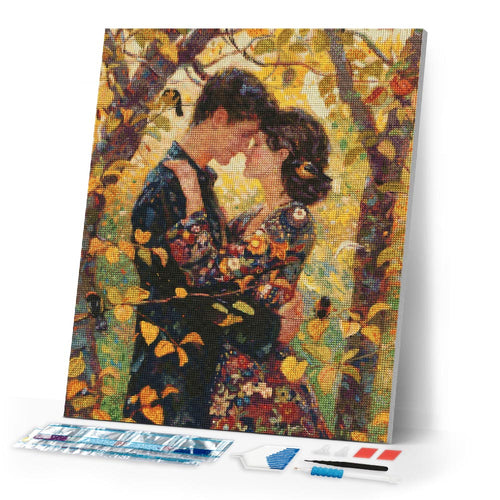 Diamond Painting - Klimt-Inspired Fall Embrace