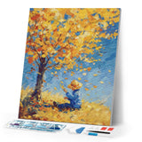 Diamond Painting - Van Gogh-Inspired Boy in Fall