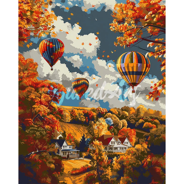 Diamond Painting - Fall Balloon Adventure