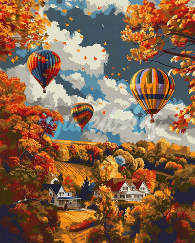 Diamond Painting - Fall Balloon Adventure