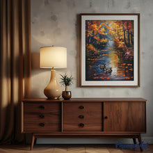 Load image into Gallery viewer, Diamond Painting - Golden Pond in Fall