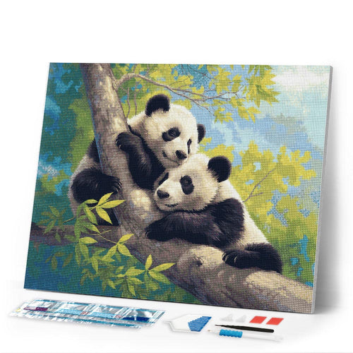 Diamond Painting - Pandas on a Branch