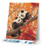 Diamond Painting - Panda Twins in the Fall