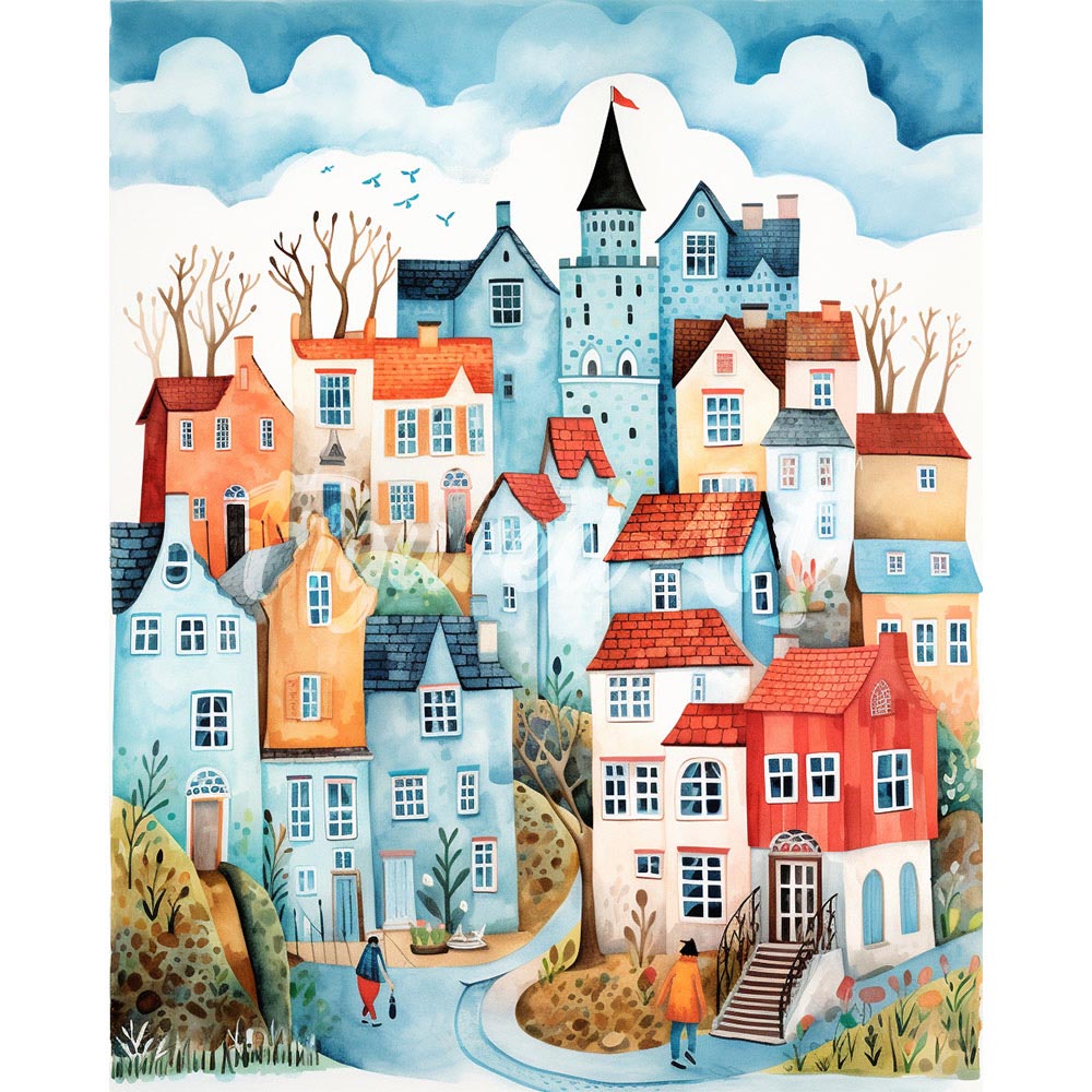 Diamond Painting - Blue Enchanted Village