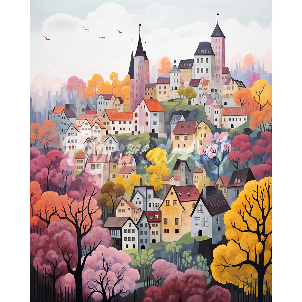 Diamond Painting - Violet Enchanted Village