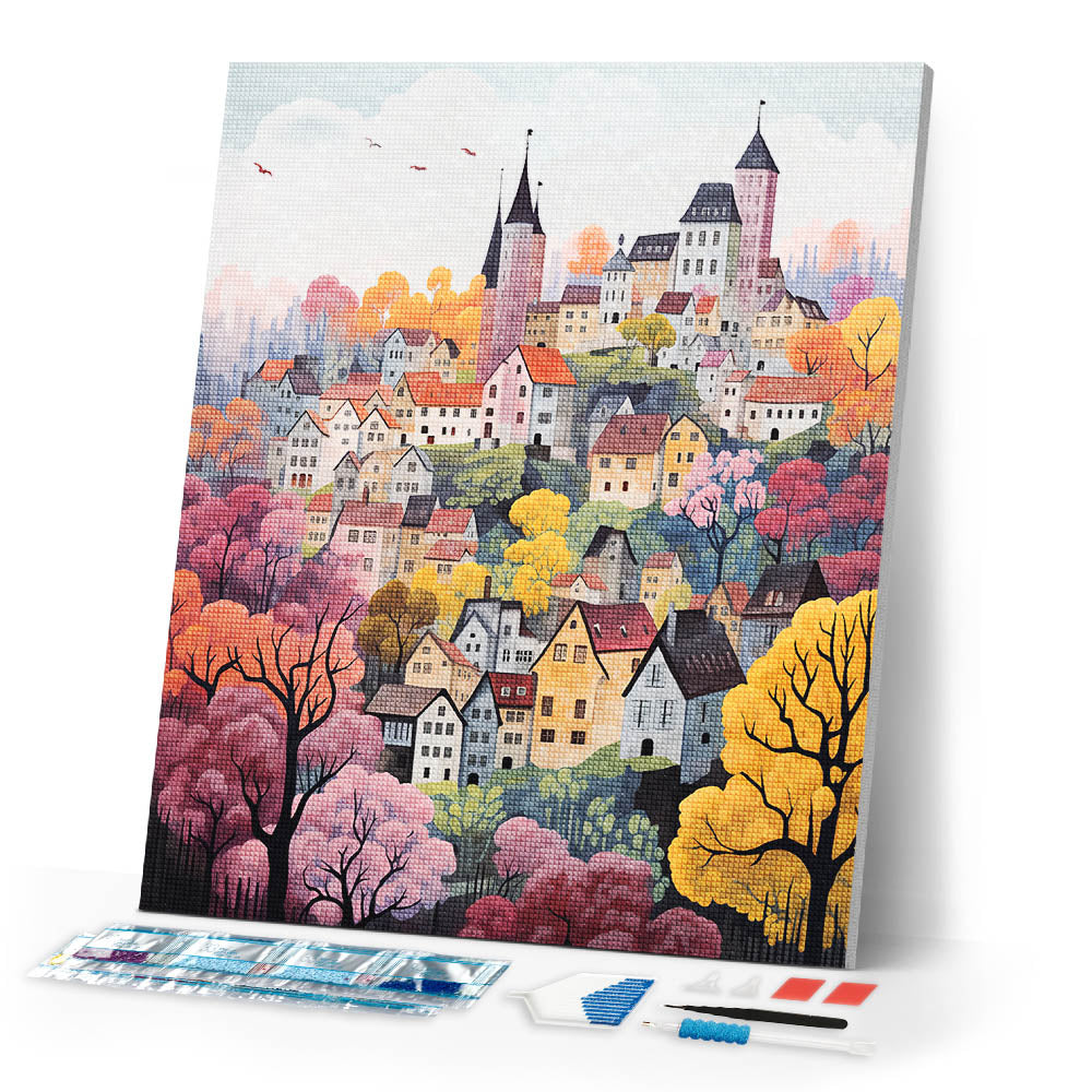 Diamond Painting - Violet Enchanted Village