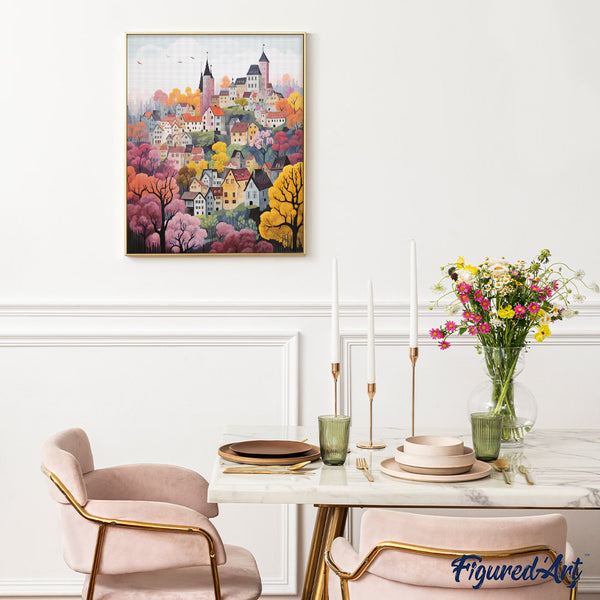 Diamond Painting - Violet Enchanted Village