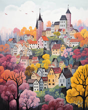 Load image into Gallery viewer, Diamond Painting - Violet Enchanted Village