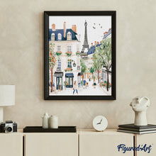 Load image into Gallery viewer, Diamond Painting - Watercolor Paris Street