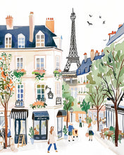 Load image into Gallery viewer, Diamond Painting - Watercolor Paris Street
