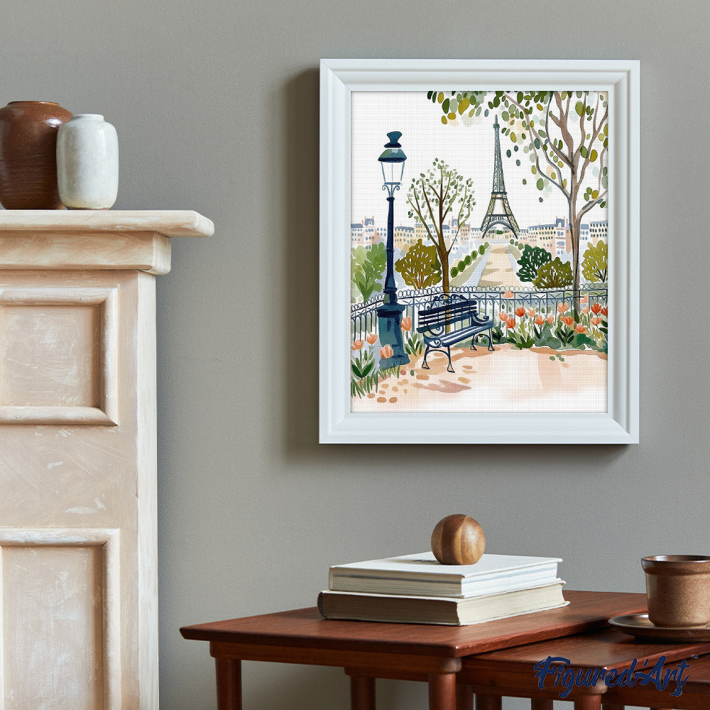 Diamond Painting - Watercolor Paris Garden
