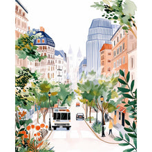 Load image into Gallery viewer, Diamond Painting - Watercolor City Boulevard