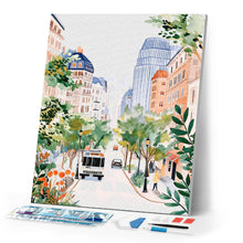 Load image into Gallery viewer, Diamond Painting - Watercolor City Boulevard