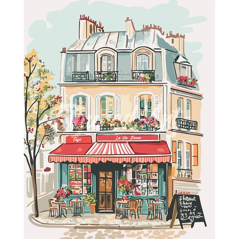Diamond Painting - Café La Vie Douce