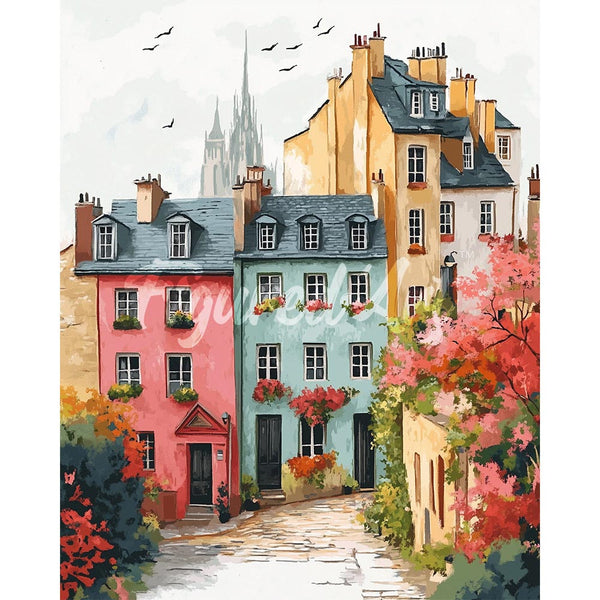 Diamond Painting - Colorful Old Town