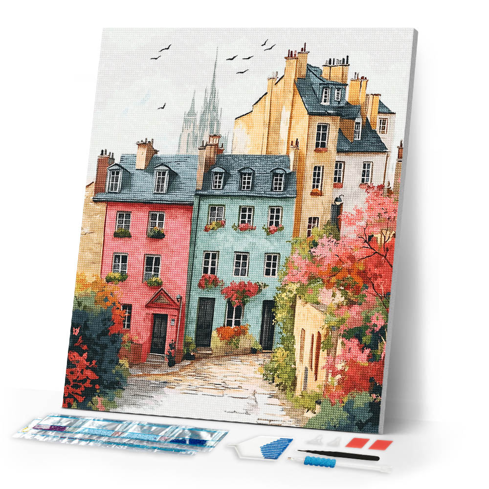 Diamond Painting - Colorful Old Town