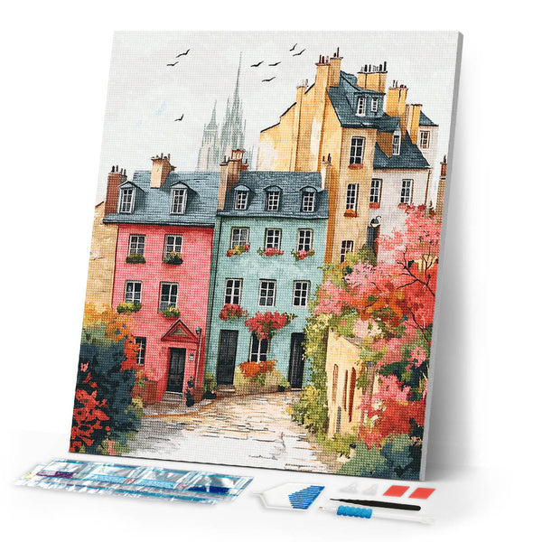 Diamond Painting - Colorful Old Town