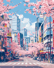 Load image into Gallery viewer, Diamond Painting - Tokyo Cherry Blossoms