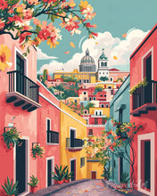 Load image into Gallery viewer, Diamond Painting - Vivid Mediterranean Alley