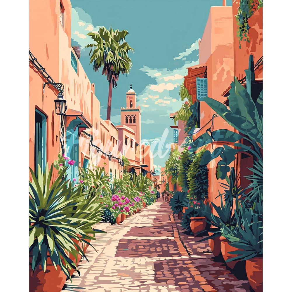 Diamond Painting - Moroccan Alleyway