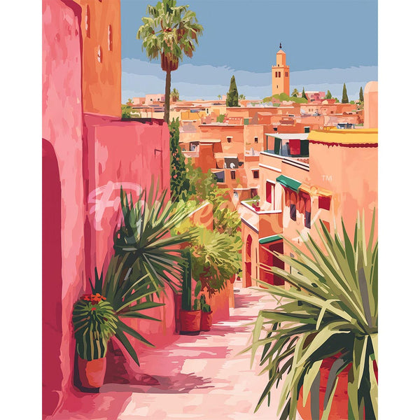 Diamond Painting - Moroccan City View