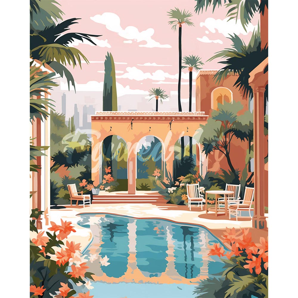 Diamond Painting - Luxury Marrakech Villa