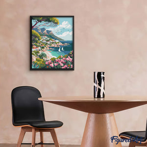 Diamond Painting - Coastal City in Spring