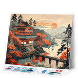 Diamond Painting - Vintage Pagoda View