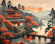 Load image into Gallery viewer, Diamond Painting - Vintage Pagoda View