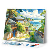 Diamond Painting - Seaside Village in Japan
