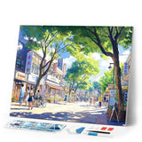 Diamond Painting - Local Market Street in Japan