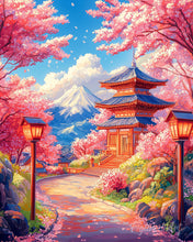 Load image into Gallery viewer, Diamond Painting - Sakura Road to the Pagoda