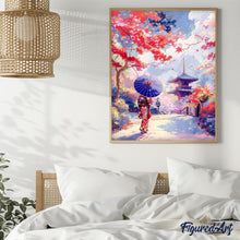 Load image into Gallery viewer, Diamond Painting - Japanese Garden in the Fall