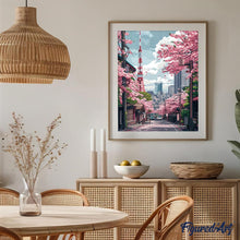 Load image into Gallery viewer, Diamond Painting - Tokyo Sakura Street