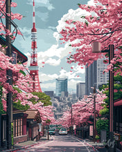 Load image into Gallery viewer, Diamond Painting - Tokyo Sakura Street