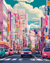 Load image into Gallery viewer, Diamond Painting - Bustling Street of Japan