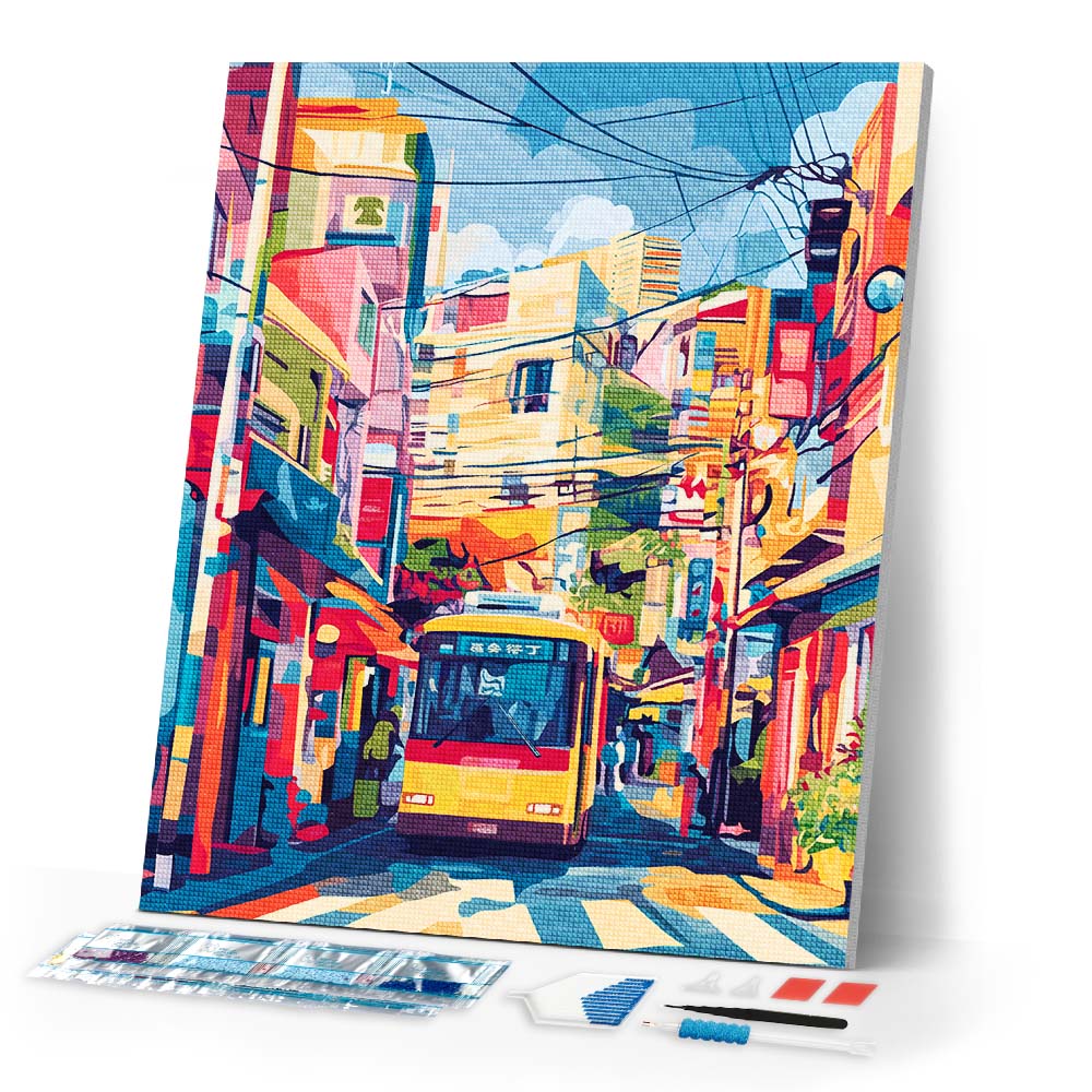 Diamond Painting - Tokyo City Bus