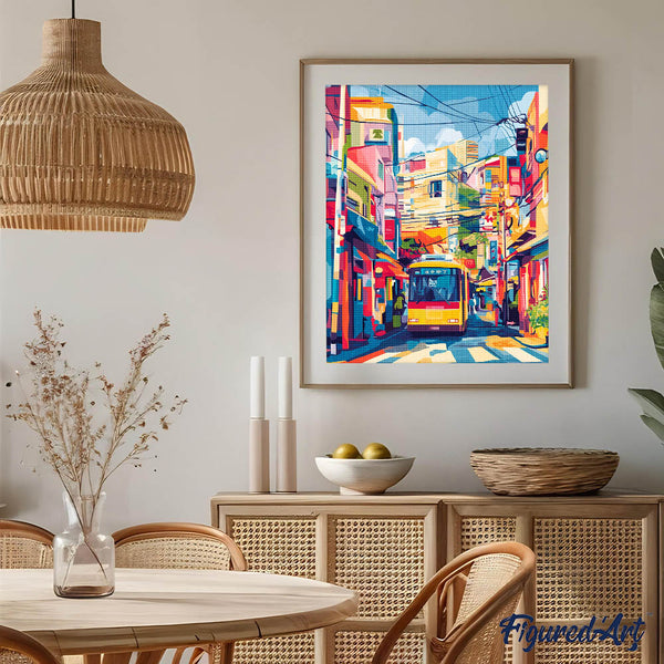 Diamond Painting - Tokyo City Bus