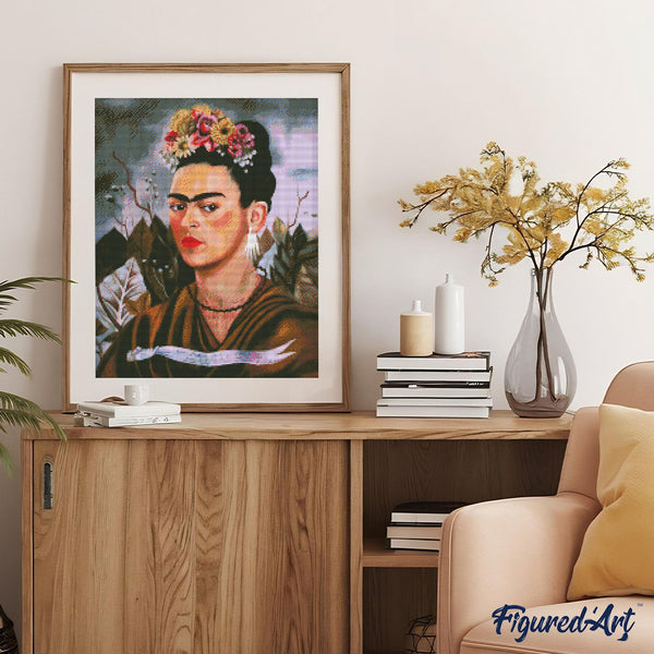 Diamond Painting - Frida - Self Portrait, Dedicated to Dr. Eloesser
