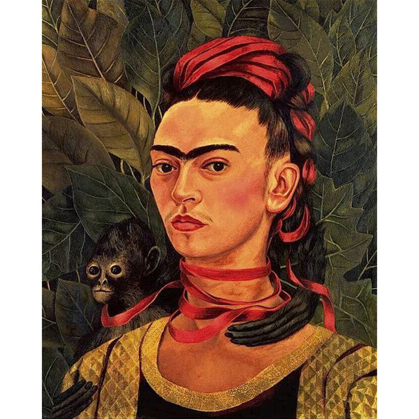 Diamond Painting - Frida - Self Portrait with Monkey 1940