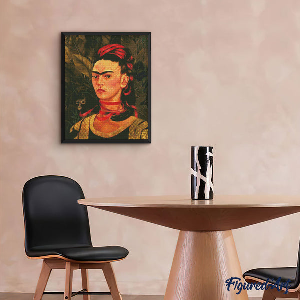 Diamond Painting - Frida - Self Portrait with Monkey 1940