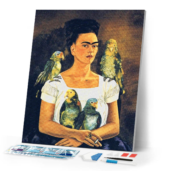 Diamond Painting - Frida - Me and My Parrots