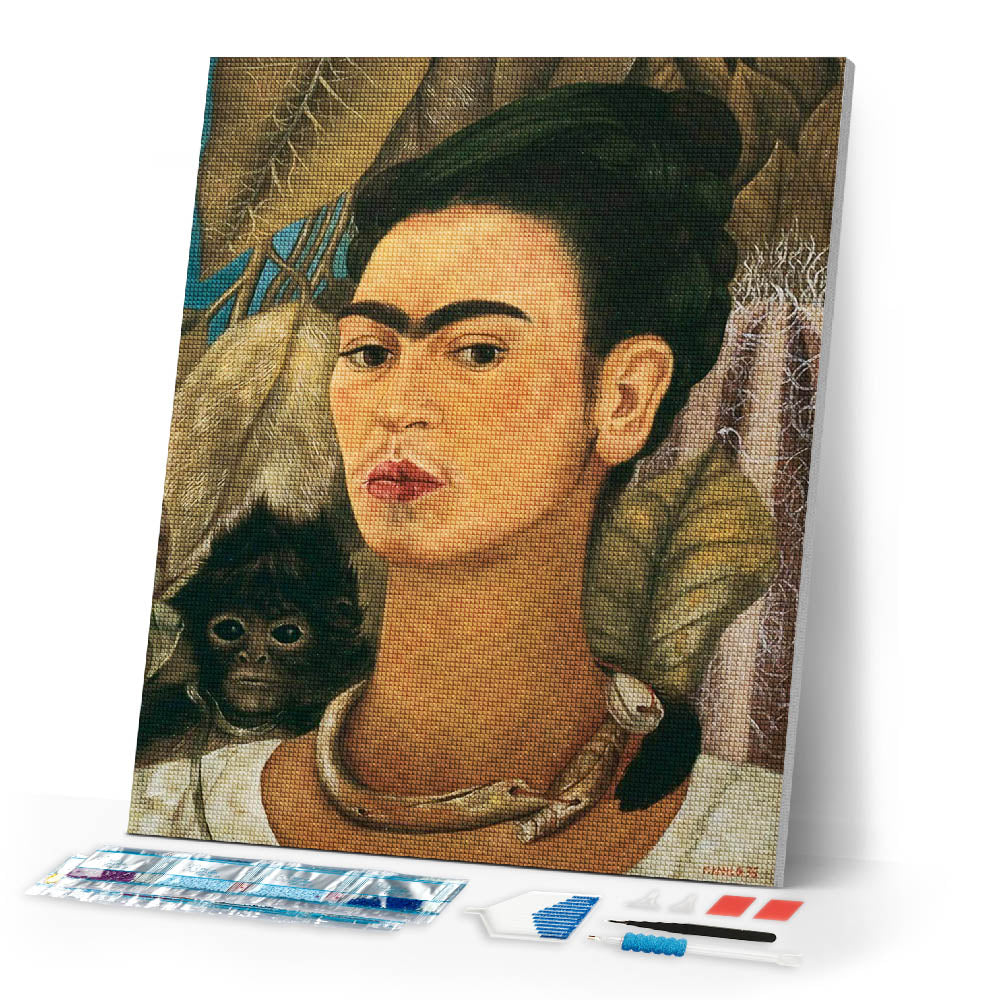 Diamond Painting - Frida - Self-portrait with Monkey 1938