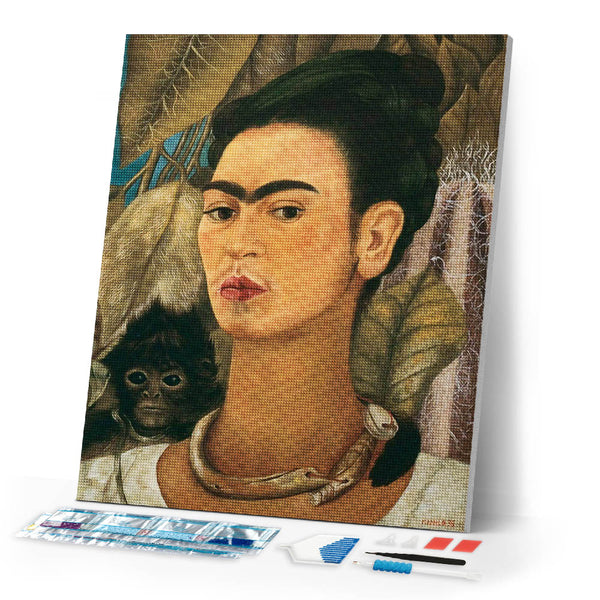Diamond Painting - Frida - Self-portrait with Monkey 1938